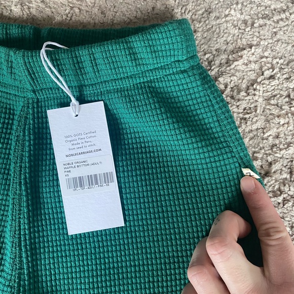 NWT Noble Organic Waffle Bottoms in Pine - Picture 6 of 9